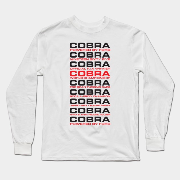 Shelby Cobra Long Sleeve T-Shirt by retropetrol